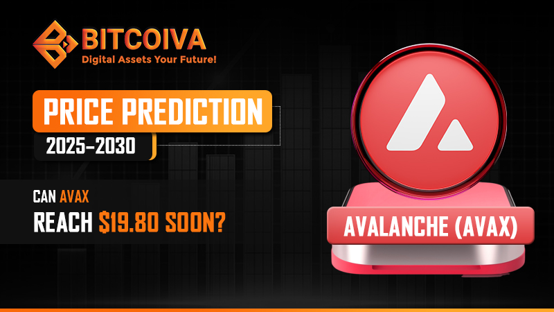 Avalanche (AVAX) Price Prediction 2025–2030: Can AVAX Reach $19.80 Soon?