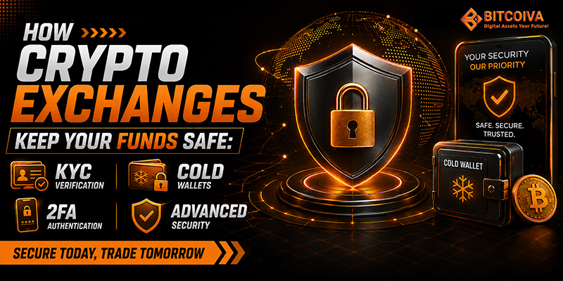 How Crypto Exchanges Keep Your Funds Safe: KYC, Cold Wallets, 2FA & Security Explained